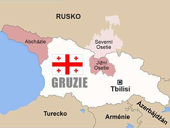 Gruzie mapa